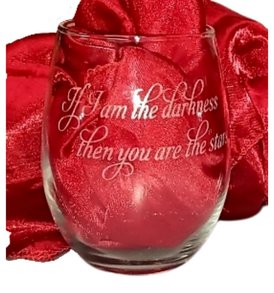 Gabriel's Inferno - Engraved Wine Glass